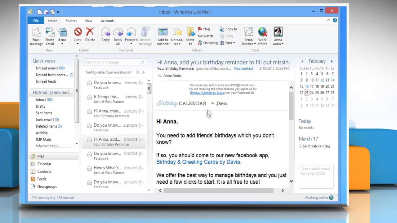 windows live mail download for windows 10